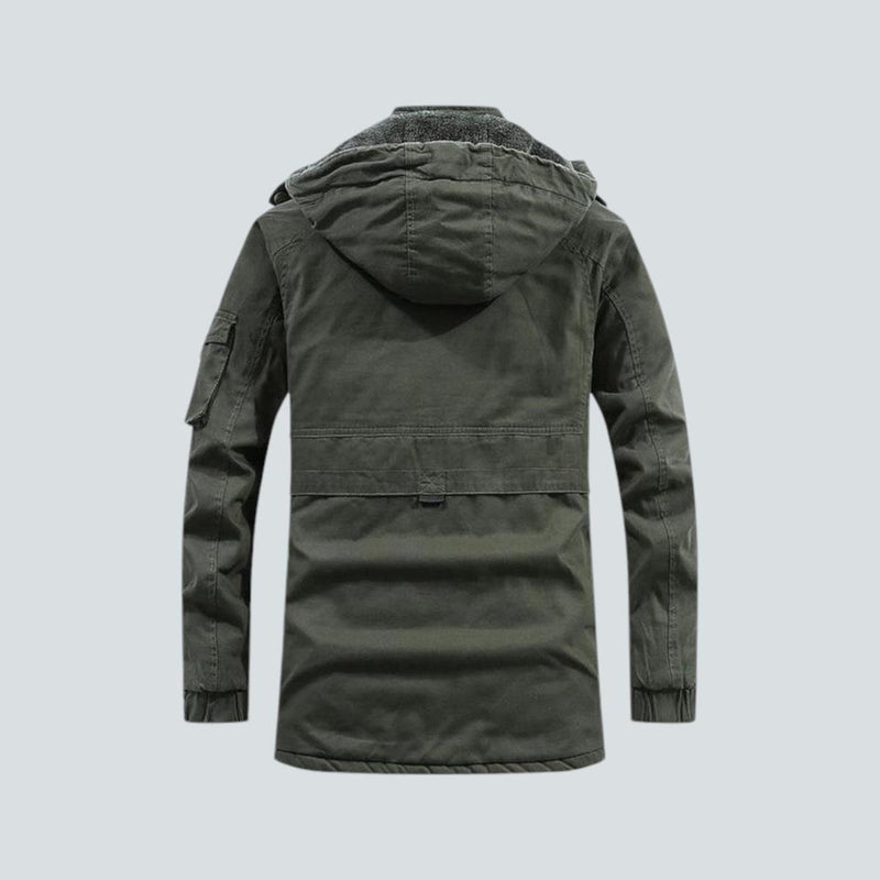 Retro-Inspired Winter Coat With Hood