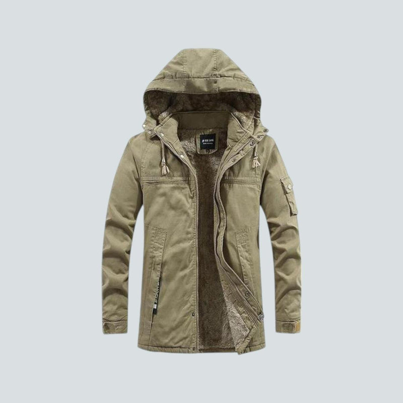 Retro-Inspired Winter Coat With Hood