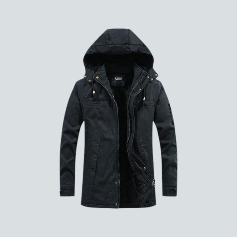 Retro-Inspired Winter Coat With Hood