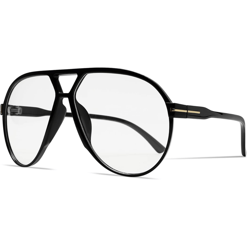 Retro Oversized Aviator Sunglasses With UV400 Protection
