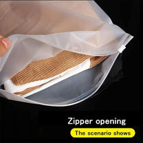 Reusable Frosted Zip Bags 40-Pack With Ventilation Holes - Buy 1 Get 1 Free