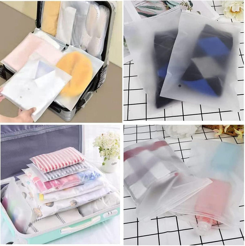 Reusable Frosted Zip Bags 40-Pack With Ventilation Holes - Buy 1 Get 1 Free