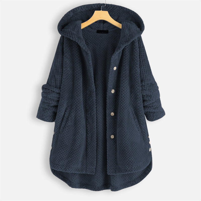 Reversible Fleece Hoodie Jacket For Women - Stylish And Warm Winter Wear
