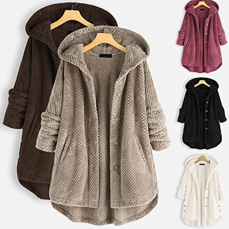 Reversible Fleece Hoodie Jacket For Women - Stylish And Warm Winter Wear