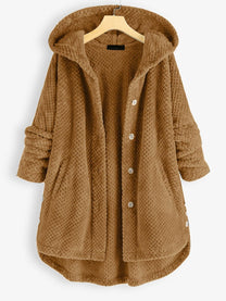 Reversible Fleece Hoodie Jacket For Women - Stylish And Warm Winter Wear