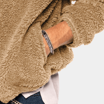 Reversible Fleece Jacket For Men With Full Zip Closure