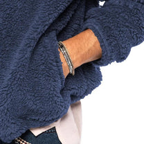 Reversible Fleece Jacket For Men With Full Zip Closure