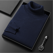 Ribbed Collar Fine Knit Turtleneck Sweater