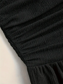 Ruched Strapless Wide Leg Jumpsuit