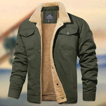 Rugged Multi-Pocket Winter Jacket for Men