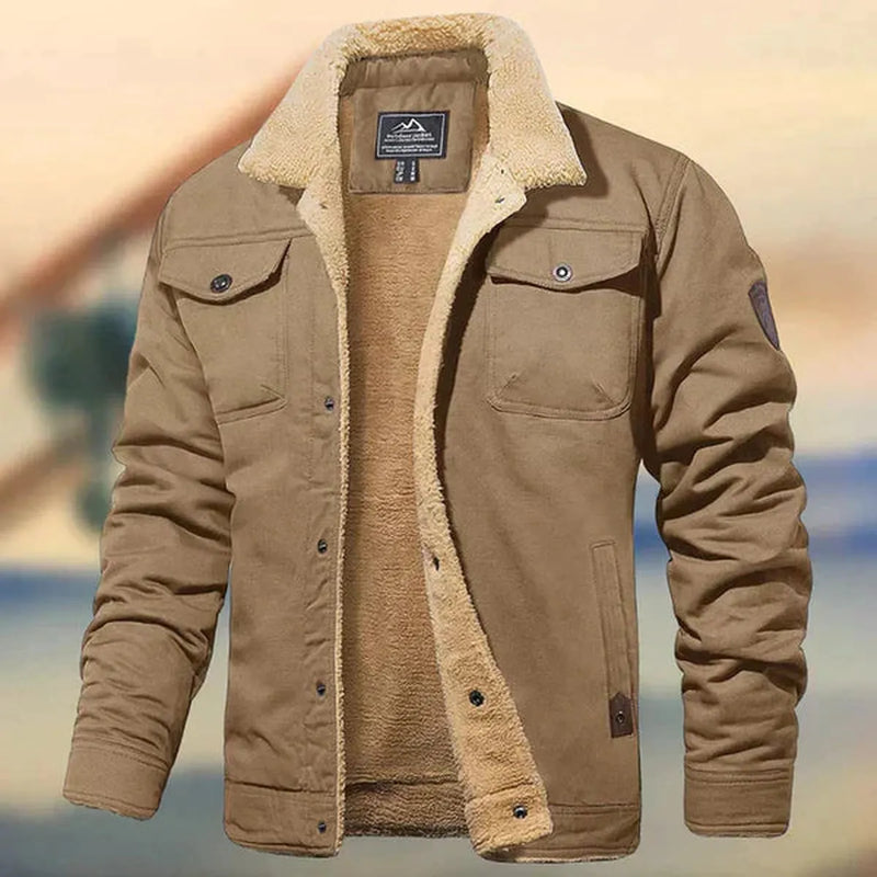 Rugged Multi-Pocket Winter Jacket for Men