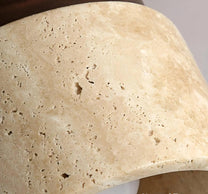 Rustic Travertine Ceiling Light With LED Compatibility