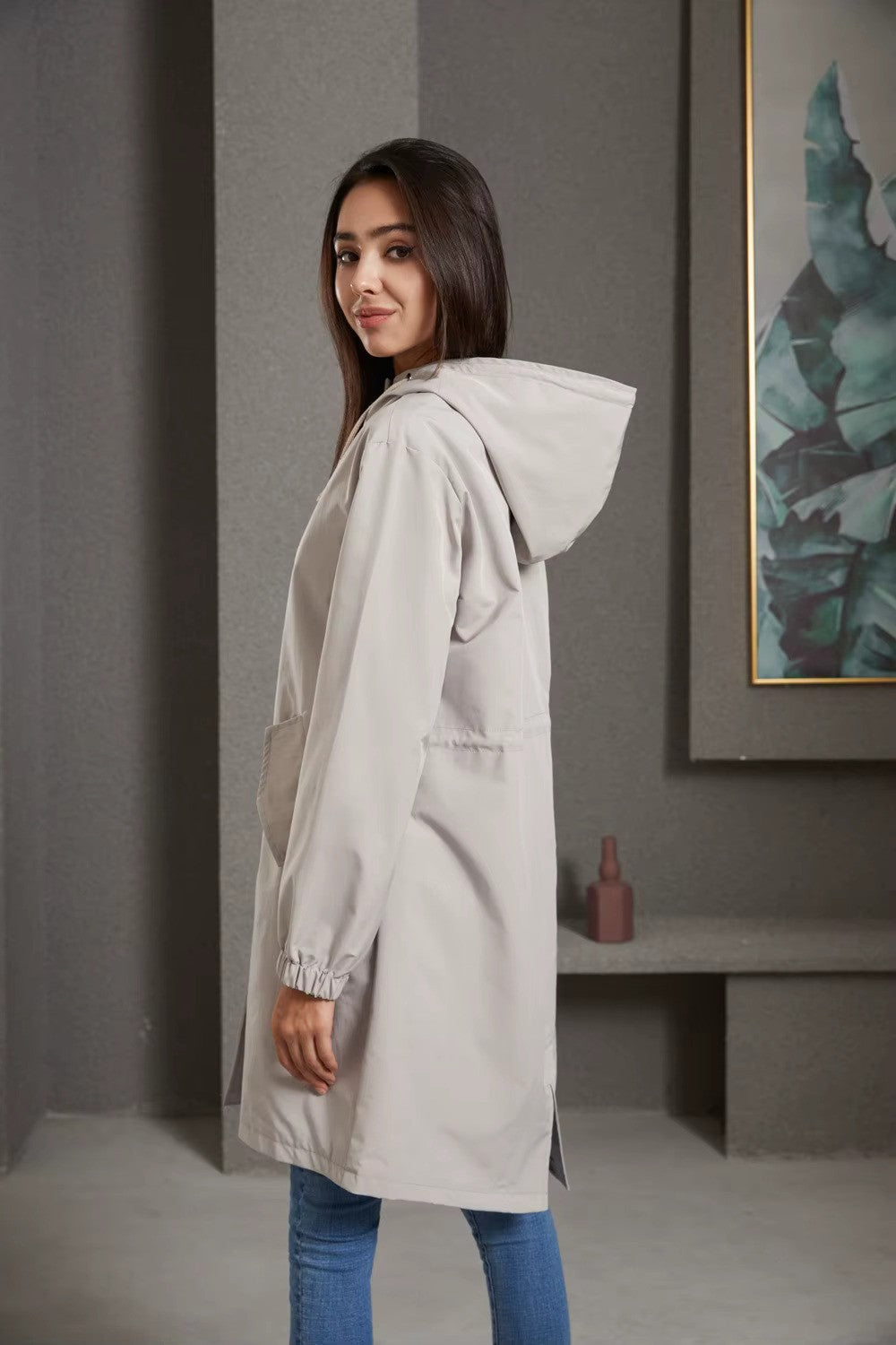 Waterproof Hooded Rain Trench
