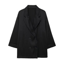 Double-Breasted Blazer &amp; Wide-Leg Trouser Co-ord