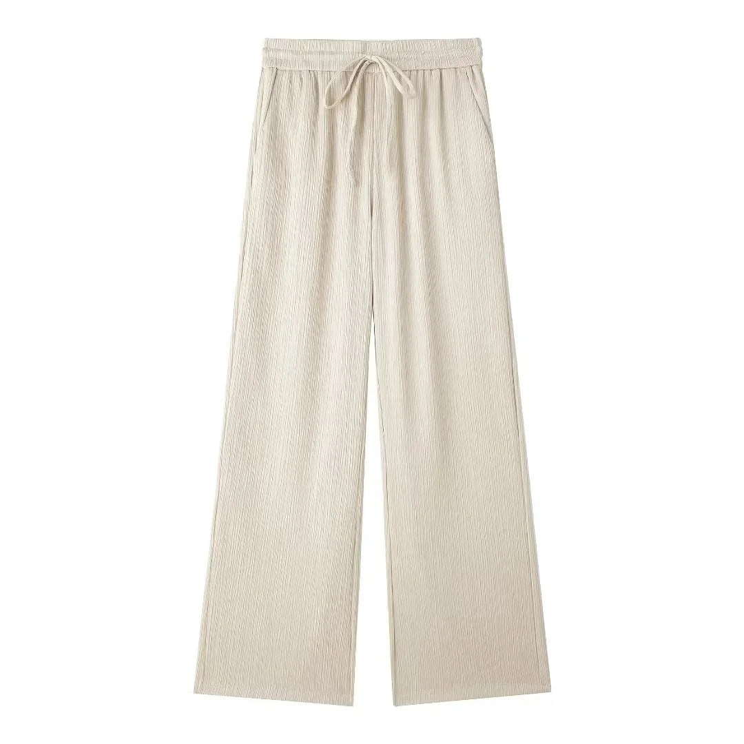 Double-Breasted Blazer &amp; Wide-Leg Trouser Co-ord