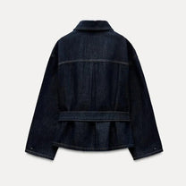 Faux Denim Long Pants Co-Ord Set