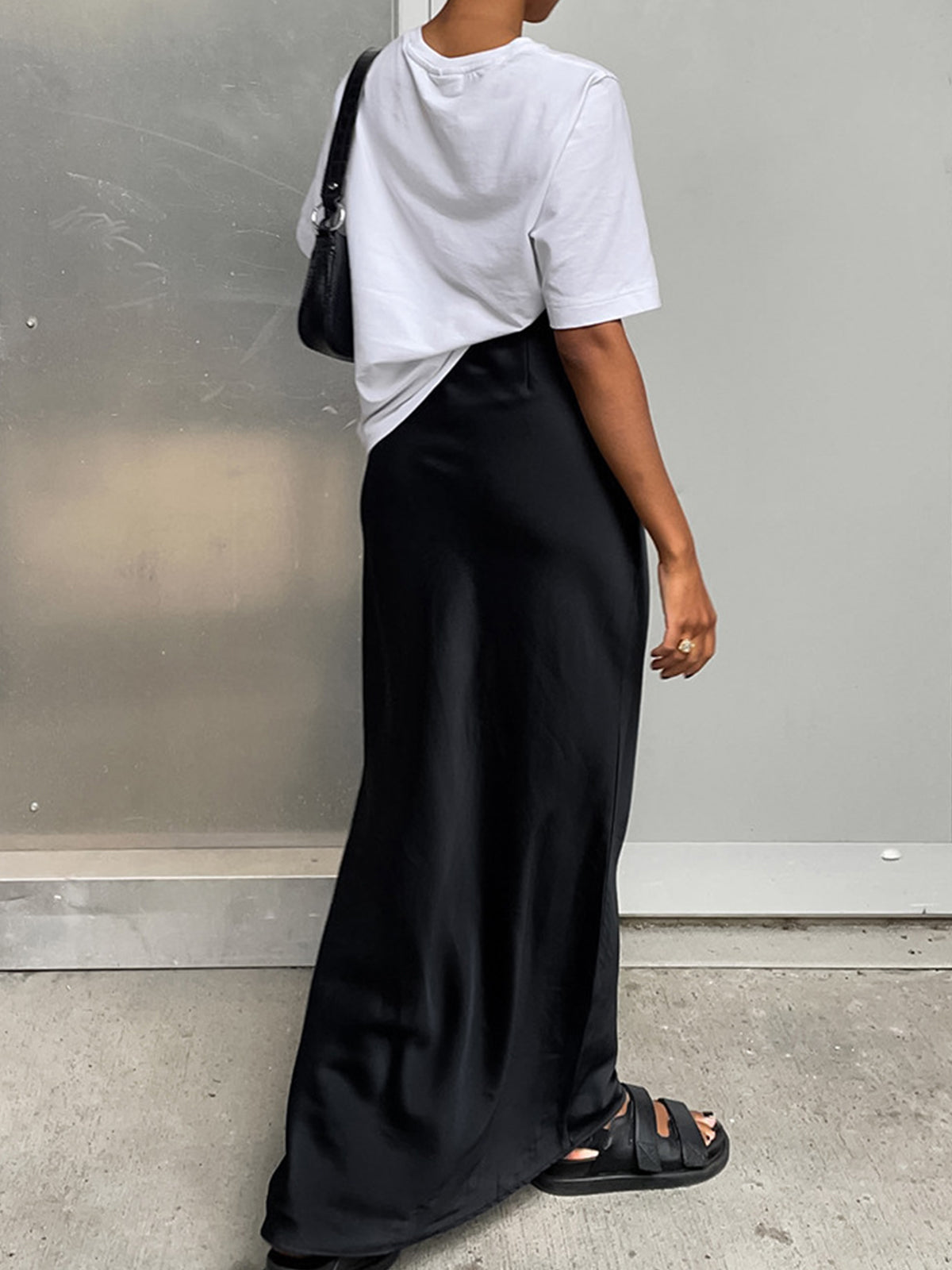 Satin Maxi Skirt