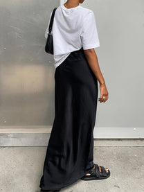 Satin Maxi Skirt