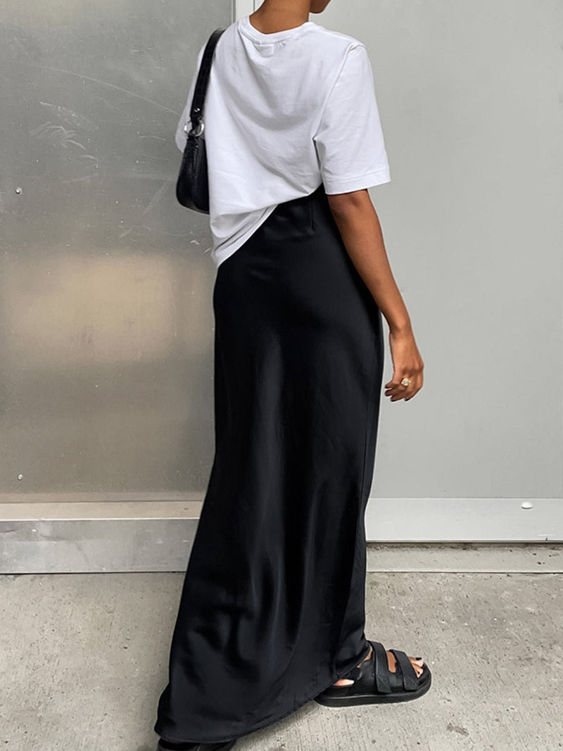 Satin Maxi Skirt