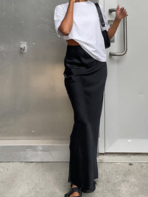 Satin Maxi Skirt