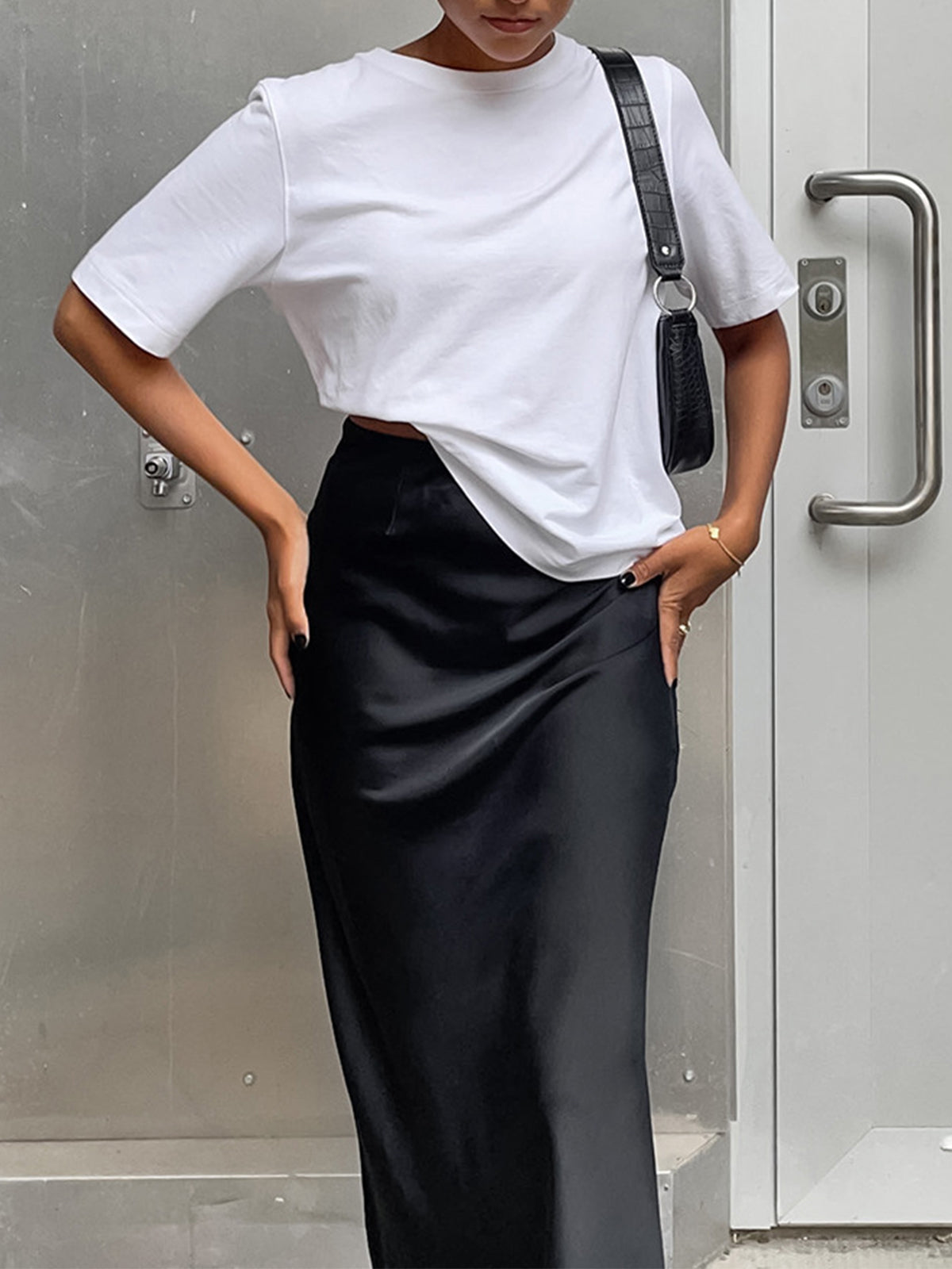 Satin Maxi Skirt