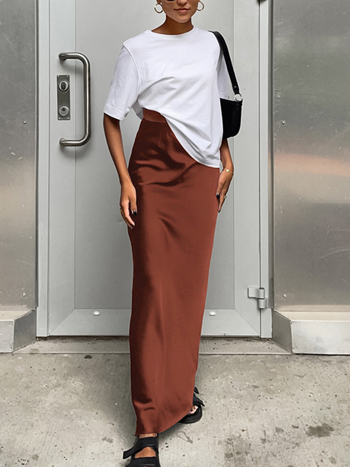 Satin Maxi Skirt