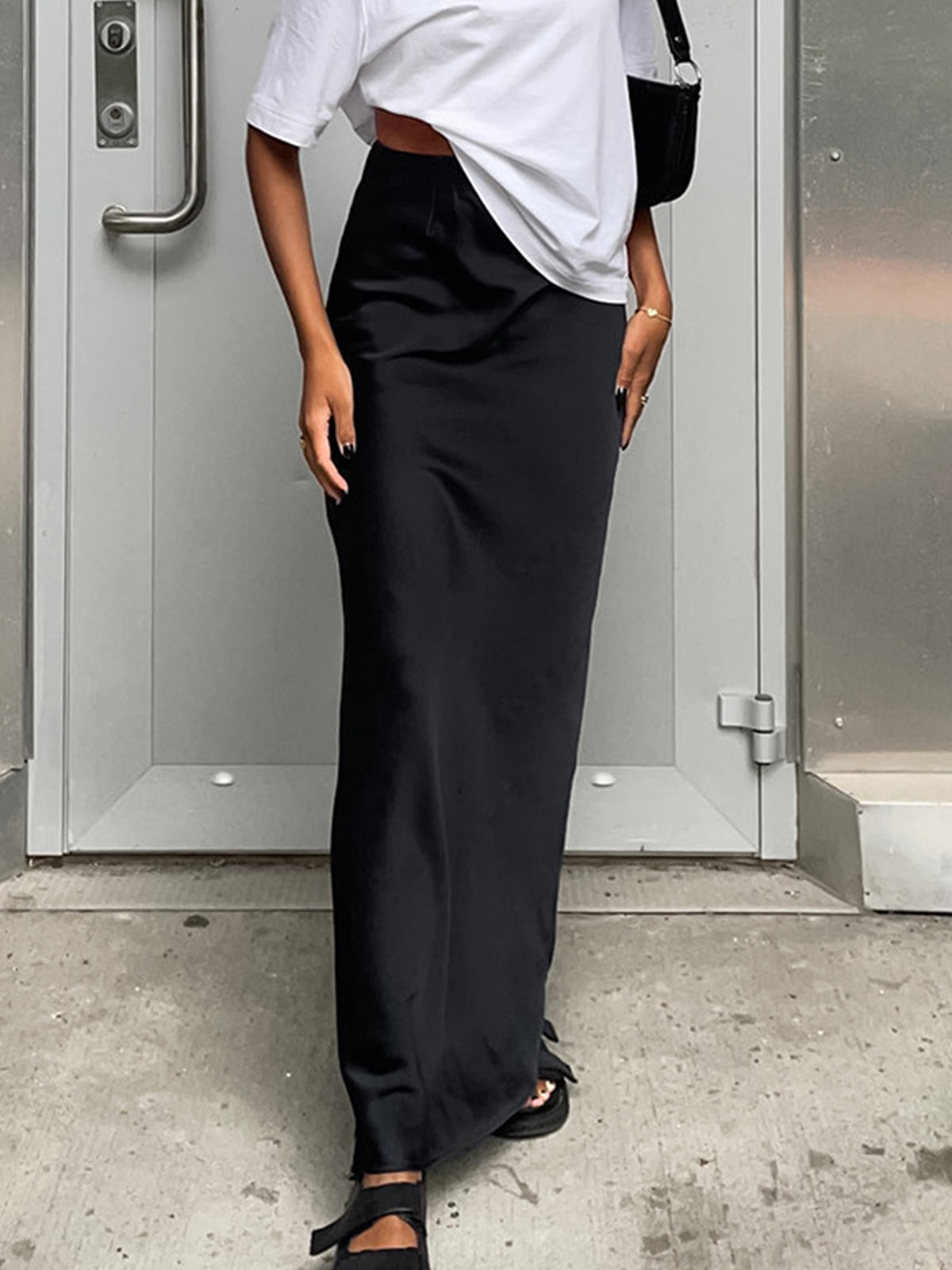 Satin Maxi Skirt