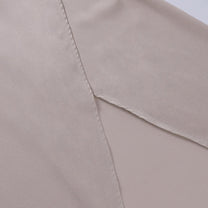 Satin Summer Maxi Dress With Waterfall Neckline And High Slit