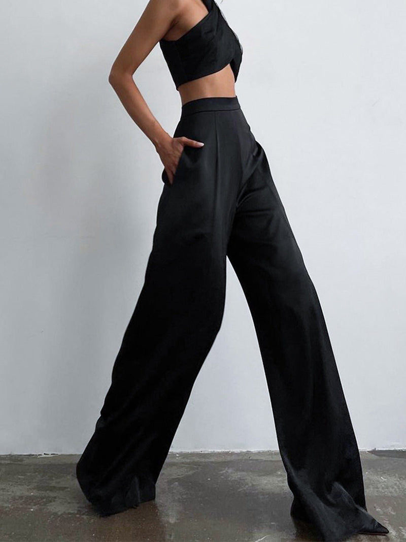 Satin Wide Leg Pants