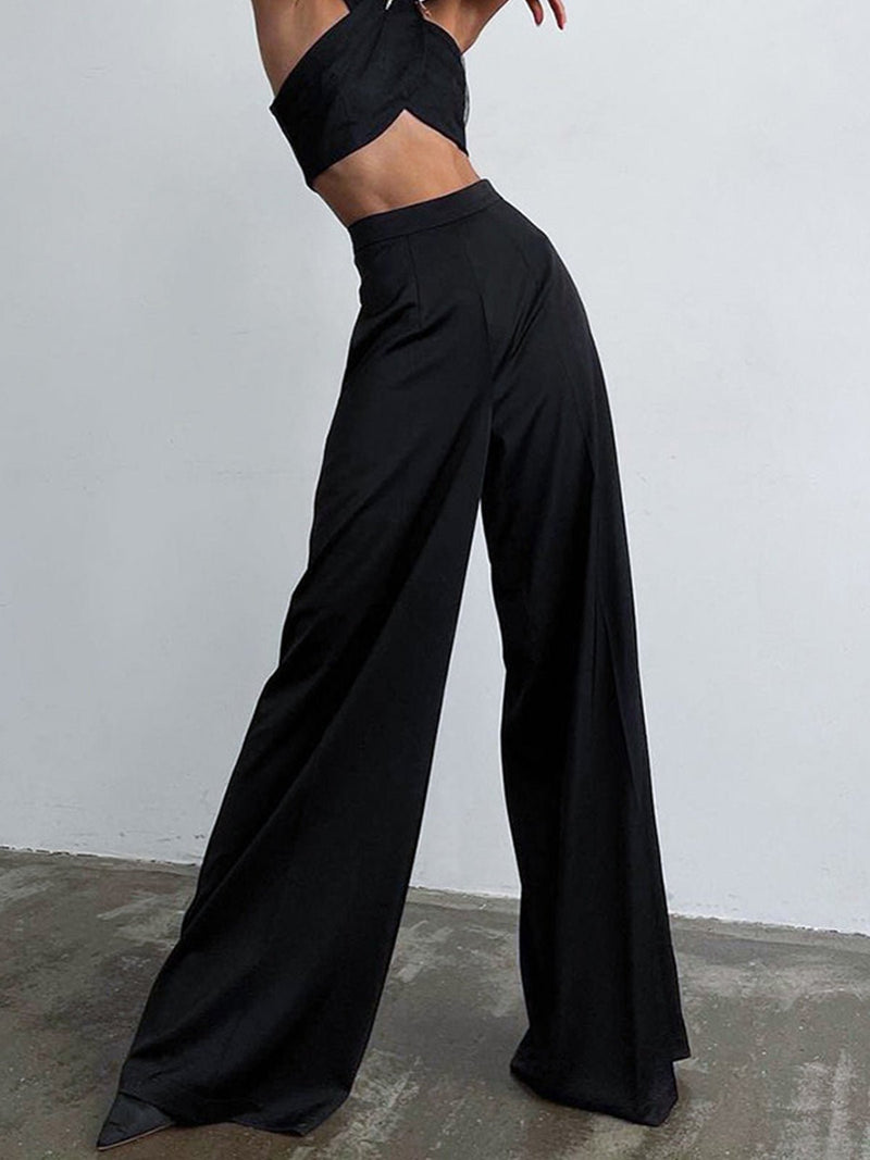 Satin Wide Leg Pants