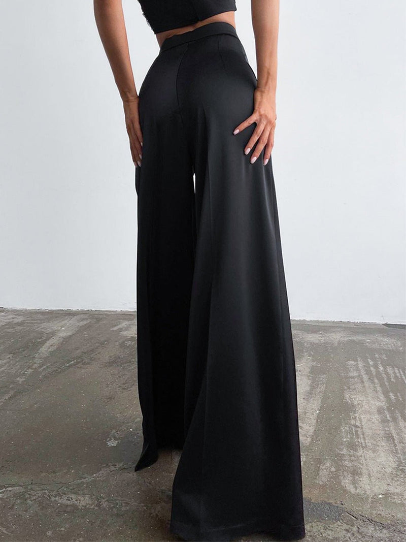 Satin Wide Leg Pants