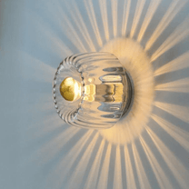 Scandinavian Bauhaus Wall Lamp With Glass Shade