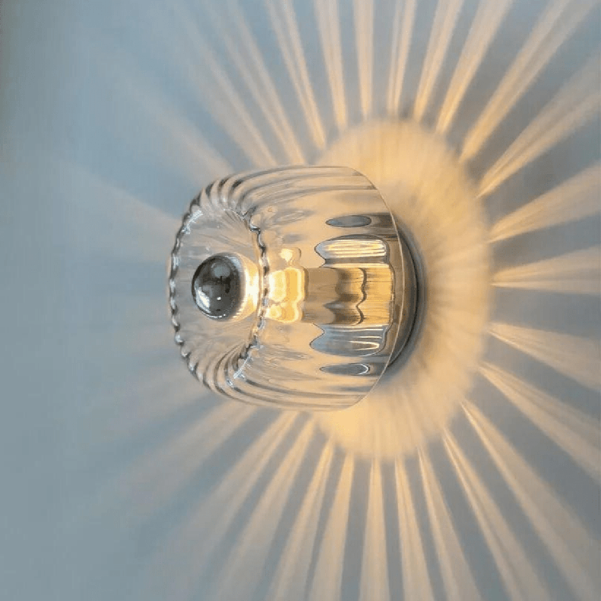 Scandinavian Bauhaus Wall Lamp With Glass Shade