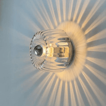 Scandinavian Bauhaus Wall Lamp With Glass Shade