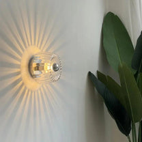 Scandinavian Bauhaus Wall Lamp With Glass Shade