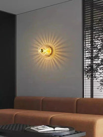 Scandinavian Bauhaus Wall Lamp With Glass Shade