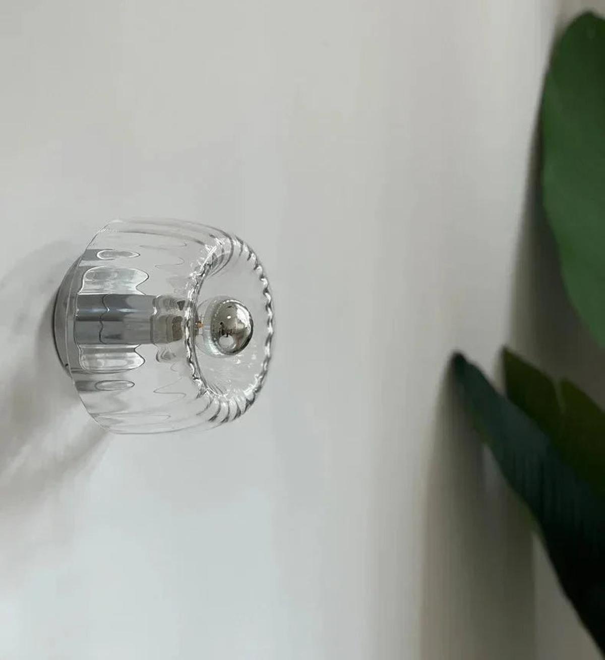 Scandinavian Bauhaus Wall Lamp With Glass Shade