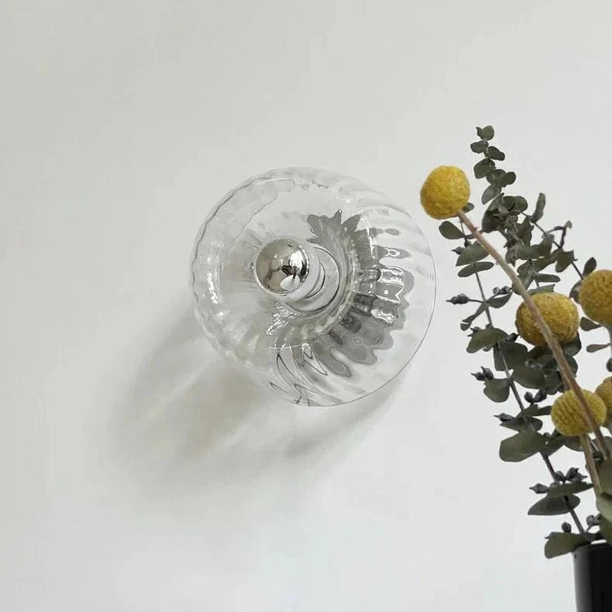 Scandinavian Bauhaus Wall Lamp With Glass Shade