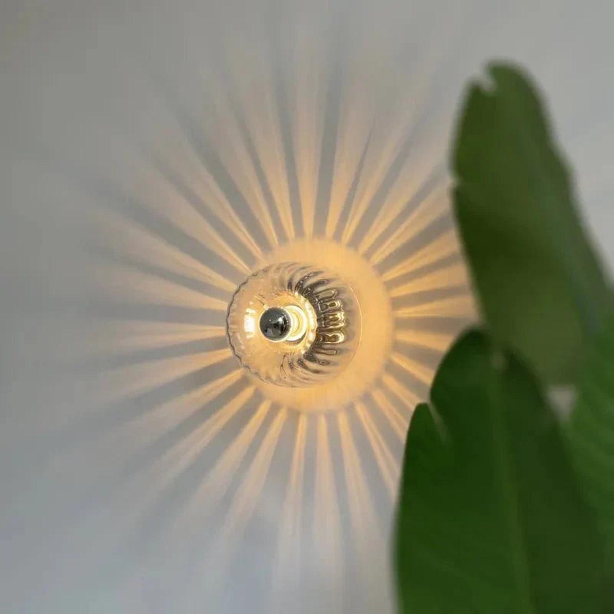 Scandinavian Bauhaus Wall Lamp With Glass Shade