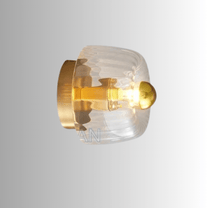 Scandinavian Bauhaus Wall Lamp With Glass Shade