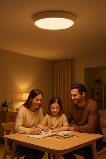 Scandinavian LED Ceiling Lamp Warm White