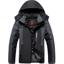 Waterproof Fleece-Lined Hooded Jacket For Outdoor Activities