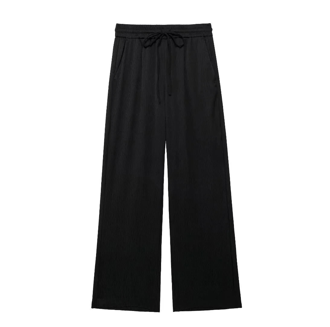 Double-Breasted Blazer &amp; Wide-Leg Trouser Co-ord