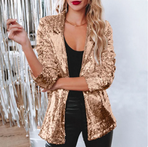 Sequin Blazer For Special Occasions - Elegant And Comfortable Design