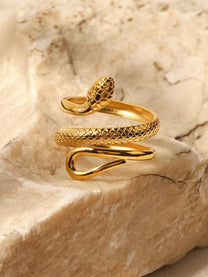 Serpent Gold-Tone Ring