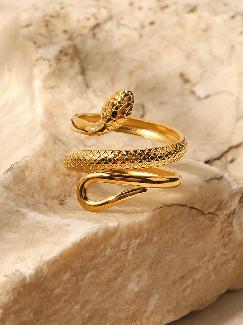 Serpent Gold-Tone Ring