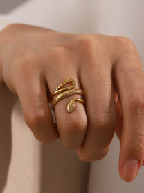 Serpent Gold-Tone Ring