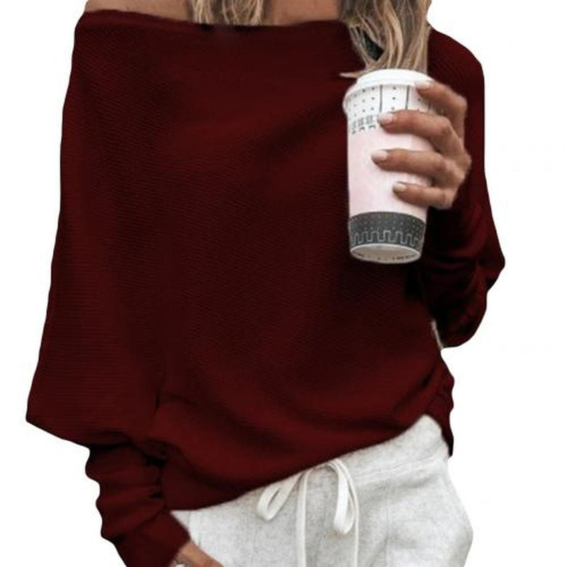 Sexy Off-Shoulder Sweater for Women