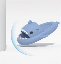 Shark Design Plush Slippers With Non-Slip Sole
