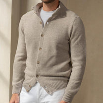 Shawl Collar Slim Fit Knit Jumper
